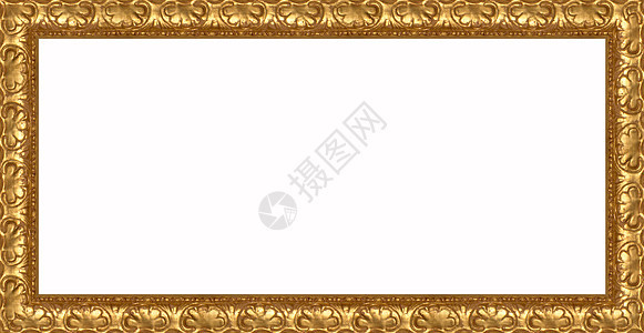 金金架家具木头画廊绘画白色框架艺术博物馆背景图片