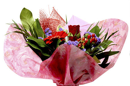 情人节花朵红色纪念日周年礼物卡片图片