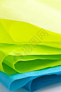 组织文件礼品蓝色宏观工艺褶皱艺术边缘黄色礼物绿色图片