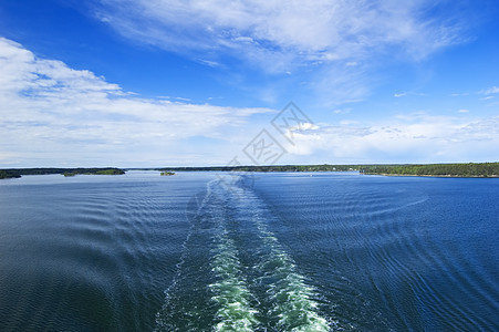 瑞典群岛天空海岸地平线支撑蓝色岩石风景爬坡码头海岸线图片