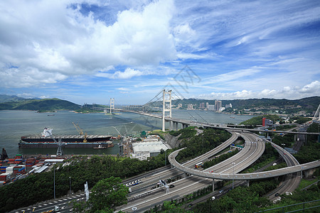 香港清马桥车辆交通辉光场景旅行街道运动建筑曲线城市图片