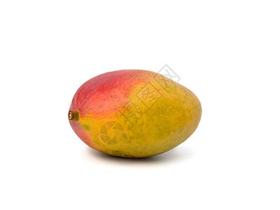 芒果红色甜点水果黄色背景图片