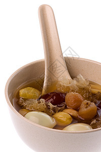 中国草药甜甜汤鹌鹑草本桂圆草本植物草药宏观白色种子图片