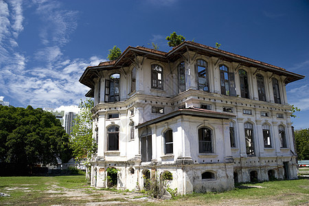 乔治敦破旧的遗产建筑历史居住建筑物破坏建筑学世界房屋房子住宅废墟图片