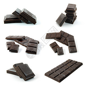 巧克力系列甜点食物糖果棕色白色图片