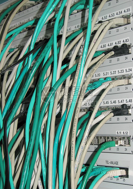 电线电缆网络机房路由器配线架服务器电脑连接器电脑线基础设施电子产品图片