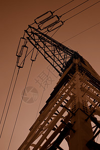 电镀电力电缆工业天空接线收费电线白色电气金属图片