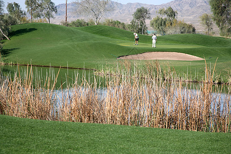 高尔池塘爱好高尔夫球男人推杆闲暇场地娱乐游戏俱乐部图片