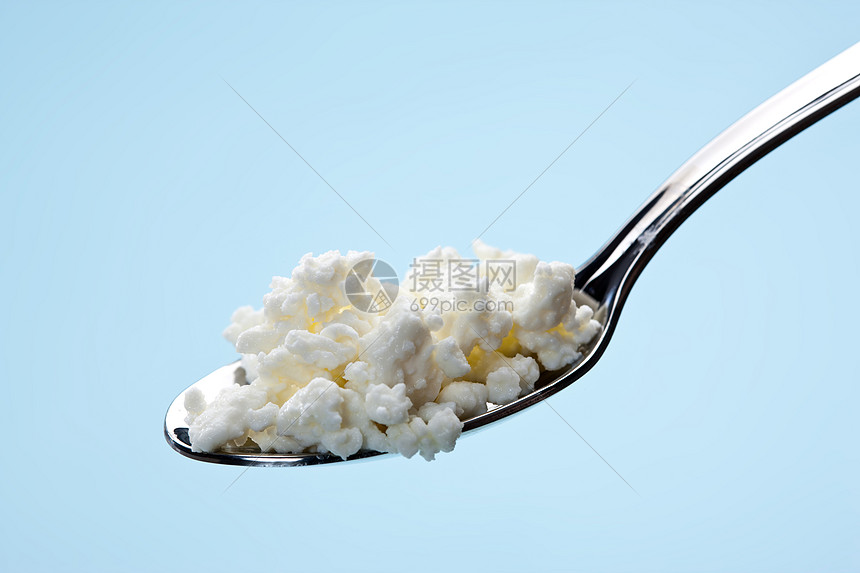 勺子和干酪小屋产品食物奶制品白色图片