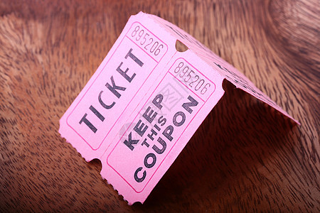 票票和优惠券录取戏剧入口抽奖数字粉色标签图片