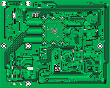 Tech工业电子媒介体背景技术电气芯片电路电子卡片电脑黑色插图小路工程图片