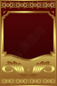 装饰金色框艺术装饰品漩涡金子卡片专辑风格框架图片