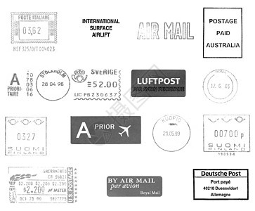 邮后仪表邮票空邮邮件邮资皇家班级邮政空气图片