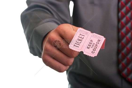 带优惠券的罚票问候语袖子领带男人灰色活动白色音乐会商业手指图片