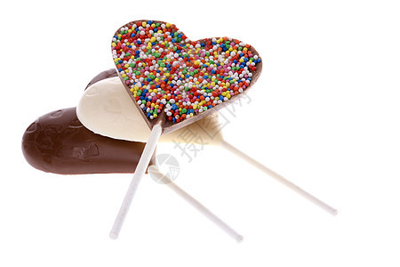 巧克力棒棒糖宏观棕色小吃甜点款待糖果食物可可图片