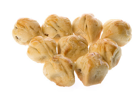Jam Tarts 孤立美味食物面包小吃甜点宏观糕点饼干图片