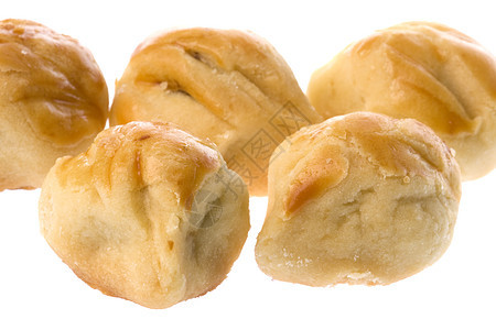 Jam Tarts 孤立面包甜点美味饼干小吃糕点食物宏观图片