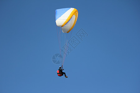 降落伞滑翔滑动翼伞飞行员驾驶自由线条海岸爱好天篷闲暇滑行背景