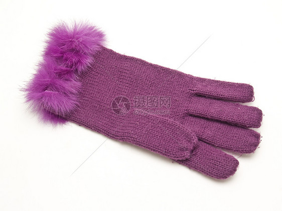 紫色手套衣服季节孩子图片