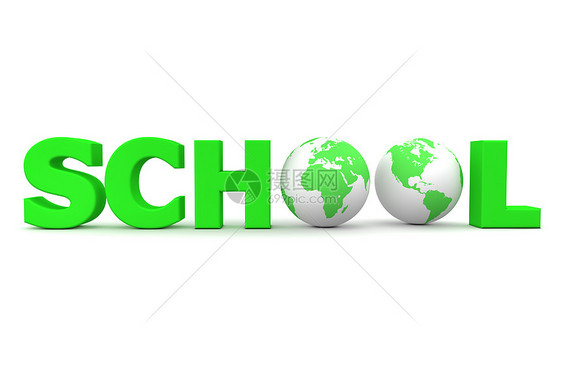 绿色全球学校     两个地球图片