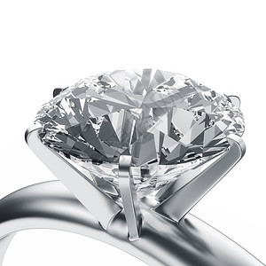 钻石戒指珠宝圆形结婚渲染订婚反射宝石折射钻戒婚姻背景图片