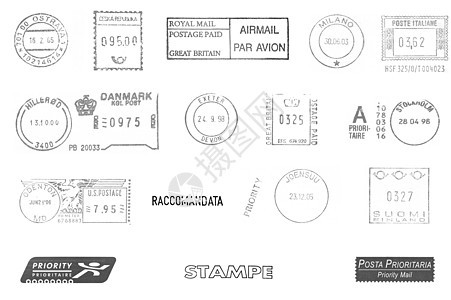 邮后仪表空邮空气邮政邮票皇家班级邮件邮资图片