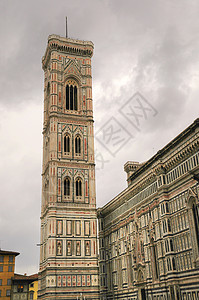 佛罗伦大教堂的塔楼建筑传奇大教堂景观遗产全景城市图片