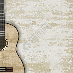 抽象的音乐背景吉他喇叭旋律黄铜钢琴钥匙笔记艺术乐器框架床单图片