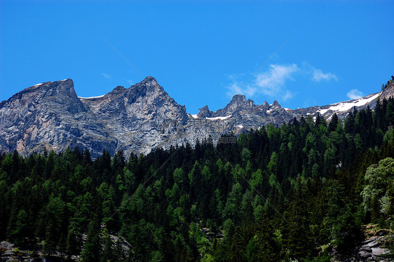 阿尔卑斯山夏季风景图片