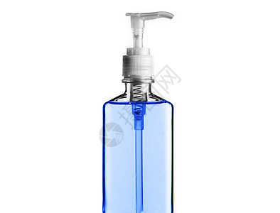 蓝瓶白色清洁度活力卫生中心洗发水化妆品蓝色瓶子洁净图片