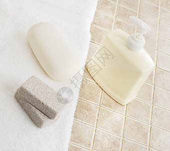 Spa 显示放松展示肥皂毛巾卫生治疗宏观浮石房子护理图片
