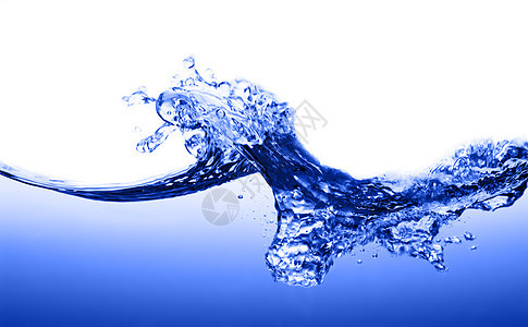 蓝水反白波纹海浪蓝色运动液体水滴气泡宏观流动活力图片