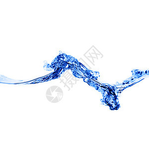 蓝波活力气泡运动波纹海浪飞溅海洋液体洗澡宏观图片