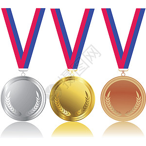 勋章小路数字运动丝带优胜者成功青铜竞争玩家报酬图片