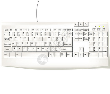 白色键盘外设塑料电脑按钮钥匙技术灰色图片