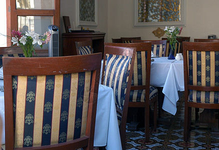 瓦哈卡市餐厅绿色美食架子陈列柜服务酒吧椅子白色晚餐环境图片