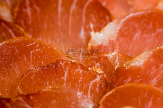 Iberian 猪肉肠美食红色食物腰部猪肉营养图片