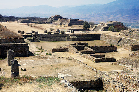 墨西哥 蒙特阿尔本废墟寺庙古物石头艺术假期游客全景旅游旅行图片