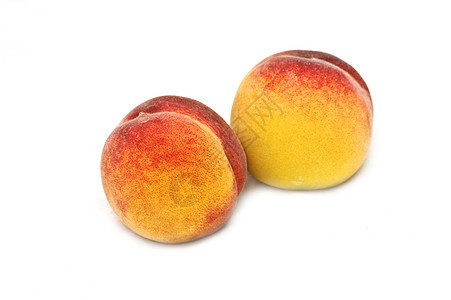 两个孤立的桃子甜点美食团体小吃热带饮食食物水果橙子宏观图片