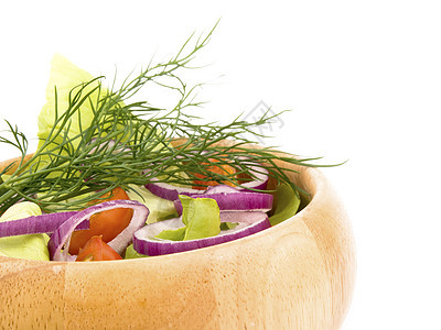 新鲜蔬菜沙拉食物洋葱图片