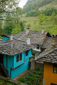 旧保加利亚文艺复兴之家屋顶图片