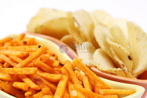 新鲜零食育肥土豆芯片棕色筹码饮食疾病餐厅食物味道图片