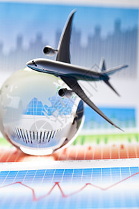 环球飞行外国天空国际商业世界航空公司客机地球插图圆圈背景图片