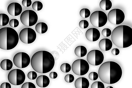 黑白白的白色黑色插图药片圆圈背景图片