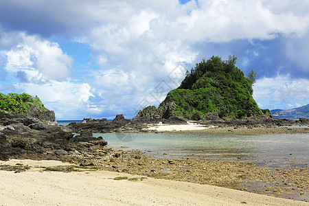 沿海海岸珊瑚海浪海景珊瑚礁情调假期天空异国天堂蓝色图片