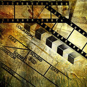电影背景插图羊皮纸褪色剧院框架相机摄影艺术照片动画片图片
