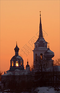 的教堂穹顶地标建筑天空阳光教会宗教日落太阳图片