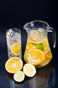 Cycrus 冰水黑色苏打橙子器皿茶点玻璃柠檬液体水瓶酒吧图片