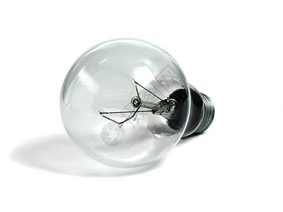 白上隔离的电灯玻璃白色危机环境金属电气电压活力灯丝白炽灯图片