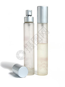 白上孤立的香水瓶奢华气味除臭剂水晶白色礼物液体香水护理芳香图片